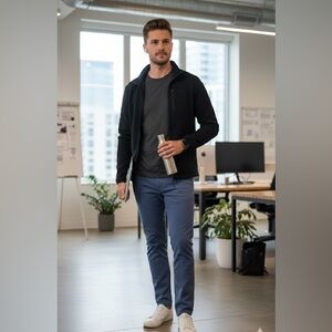 Quince Men’s Twill Pants Slate Blue | Size‎ 32x32 Cotton Spandex Blend Chinos